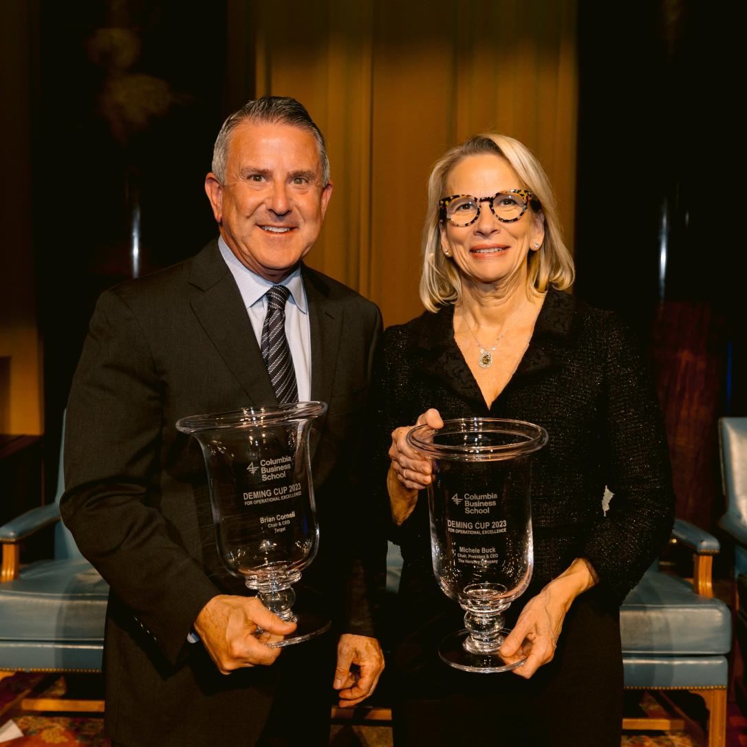 CEOs of Target Hershey Honored with Deming Cup Columbia